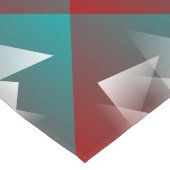 ティール(緑がかった色)ブルゴーニュ白 ロングテーブルランナー (コーナー)