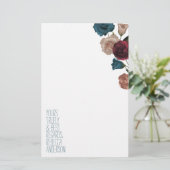 ティール（緑がかった色），ブルゴーニュ，ベージュバラパーソナル・スタフィック (スタンド正面)