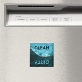 ティール(緑がかった色)ブルーアガテクリーン汚れ食洗機 マグネット (インサイチュ (食洗機))