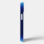 ティール(緑がかった色)&ブルーアガテマーブル抽象芸術ネームモノグラム Case-Mate iPhoneケース (裏面 / 右)