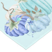 ティール（緑がかった色）ブルーアクアタウペパンプキンオータム秋 ショートテーブルランナー (コーナー)