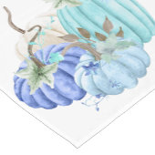 ティール(緑がかった色)ブルーアクアタウペパンプキンオータム秋 ショートテーブルランナー (コーナー)