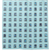 ティール（緑がかった色）ブルーアンドゴールデンジェムモダン