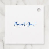 ティール（緑がかった色）ブルーウミガメ海苔ボーイベビーシャワー フェイバータグ (裏面)