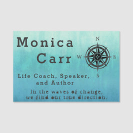 ティール（緑がかった色）ブルーグラデーションシー 名札