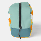 ティール(緑がかった色)ブルーグリーンオレンジミッドセンチュリーサークル ドップキット (右)