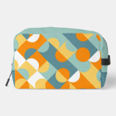 ティール(緑がかった色)ブルーグリーンオレンジミッドセンチュリーサークル ドップキット (裏面)