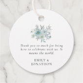 ティール（緑がかった色）ブルーシーミストフローラスクリプトラブと感謝してい フェイバータグ (裏面)