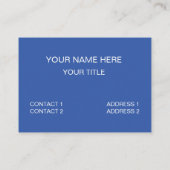 ティール(緑がかった色)ブルースクエアトライアングルジオメトリ 名刺 (裏面)