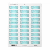 ティール(緑がかった色)ブルースノーフレーク ラベル (フルシート)