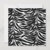 ティール（緑がかった色）ブルーゼブラ卒業発表 招待状 (裏面)