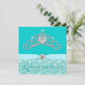 ティール(緑がかった色)ブルーダイアモンドティアラティール(緑がかった色)ブルーキンセネラ 招待状 (スタンド正面)