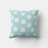 ティール（緑がかった色）ブルーダイヤモンド/ドット装飾装飾用クッション クッション (裏面)