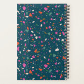 ティール(緑がかった色)ブルーテラッツォプランナー(名前と年) プランナー手帳 (裏面)