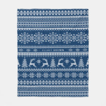 ティール（緑がかった色）ブルーネパーソナライズされたームクリスマスセーター