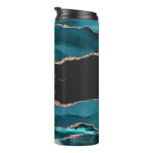 ティール(緑がかった色)ブルーバラ金ゴールドアゲートダークブリデズメイド結婚ズ タンブラー (回転右)