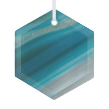 ティール（緑がかった色）ブルーバンド瑪瑙パターン