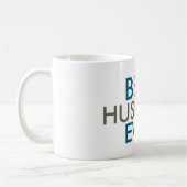 ティール（緑がかった色）ブルーパイングリーン最高の夫エバー コーヒーマグカップ (左)