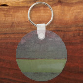 ティール(緑がかった色)ブルーピンクグリーン キーホルダー (正面)