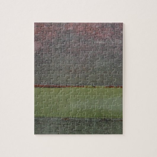 ティール（緑がかった色）ブルーピンクグリーン ジグソーパズル (縦)