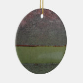 ティール(緑がかった色)ブルーピンクグリーン セラミックオーナメント (右)