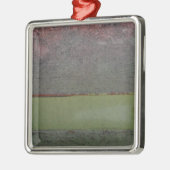 ティール（緑がかった色）ブルーピンクグリーン メタルオーナメント (左)