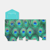 ティール（緑がかった色）ブルーピーコ結婚ック フェイバーボックス (折り畳みなし)