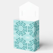 ティール（緑がかった色）ブルーフローラ フェイバーボックス (オープン)