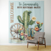 ティール(緑がかった色)ブルーフローリングサボツブートウェルカムバックドロップ タペストリー (インサイチュ)