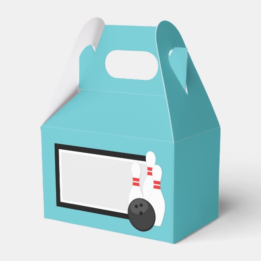 ティール（緑がかった色）ブルーボーリング優先ボックス フェイバーボックス (正面サイド)