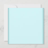 ティール(緑がかった色)ブルーボールガウンハイヒールティール(緑がかった色)キンセアニェラ 招待状 (裏面)