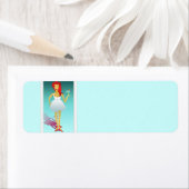 ティール(緑がかった色)ブルーマルガリタマルティニカクテルディヴァ ラベル (インサイチュ)