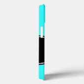 ティール（緑がかった色）ブルーモノグラムイニシャルスクロールIPADエアケース Case-Mate iPhoneケース (裏面 / 右)