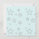 ティール(緑がかった色)ブルー性別の表示パーティの招待状 招待状 (裏面)