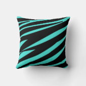 ティール（緑がかった色）ブルー/ブルーシャンデリア装飾装飾用クッション クッション (裏面)