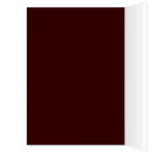 ティール(緑がかった色)ブルーonチョコレートゴシックアート空白のカード (内側 (左))