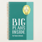 ティール（緑がかった色）プランインサイドプランナー – ベストセラー版 プランナー手帳 (正面)