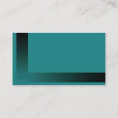 ティール（緑がかった色）プロファイルカード 名刺 (裏面)