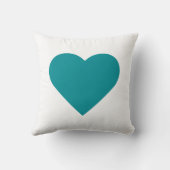 ティール（緑がかった色）ヘラトミニマリスト クッション (裏面)