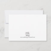 ティール（緑がかった色）ベビーの発表写真招待状 招待状 (裏面)