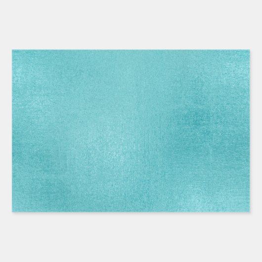 ティール(緑がかった色)ホイフェイクルハートラブスクリプト | ターコイズ ラッピングペーパーシート (正面3)