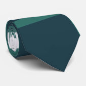 ティール(緑がかった色)ホワイトブルーチェックバッファロープレイドパターン ネクタイ (ロール)