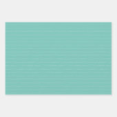 ティール（緑がかった色）ホームスウィートニューホーム – テキサス州 ラッピングペーパーシート (正面2)