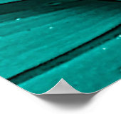 ティール（緑がかった色） ポスター (角)