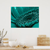 ティール（緑がかった色） ポスター (キッチン)