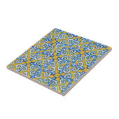 ティール（緑がかった色）ポルトガルスペインの/ タイル (側面)