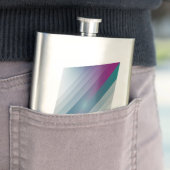 ティール(緑がかった色)マゼンタグレー三角形 フラスク (インサイチュ)