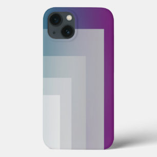 ティール(緑がかった色)マゼンタグレー iPhone 13ケース