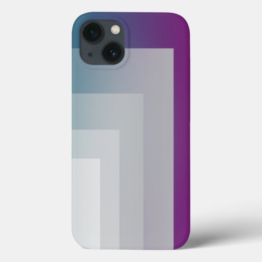 ティール(緑がかった色)マゼンタグレー Case-Mate iPhoneケース (裏面)