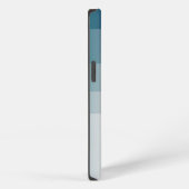 ティール（緑がかった色）マゼンタグレー iPhoneケース (右側面)
